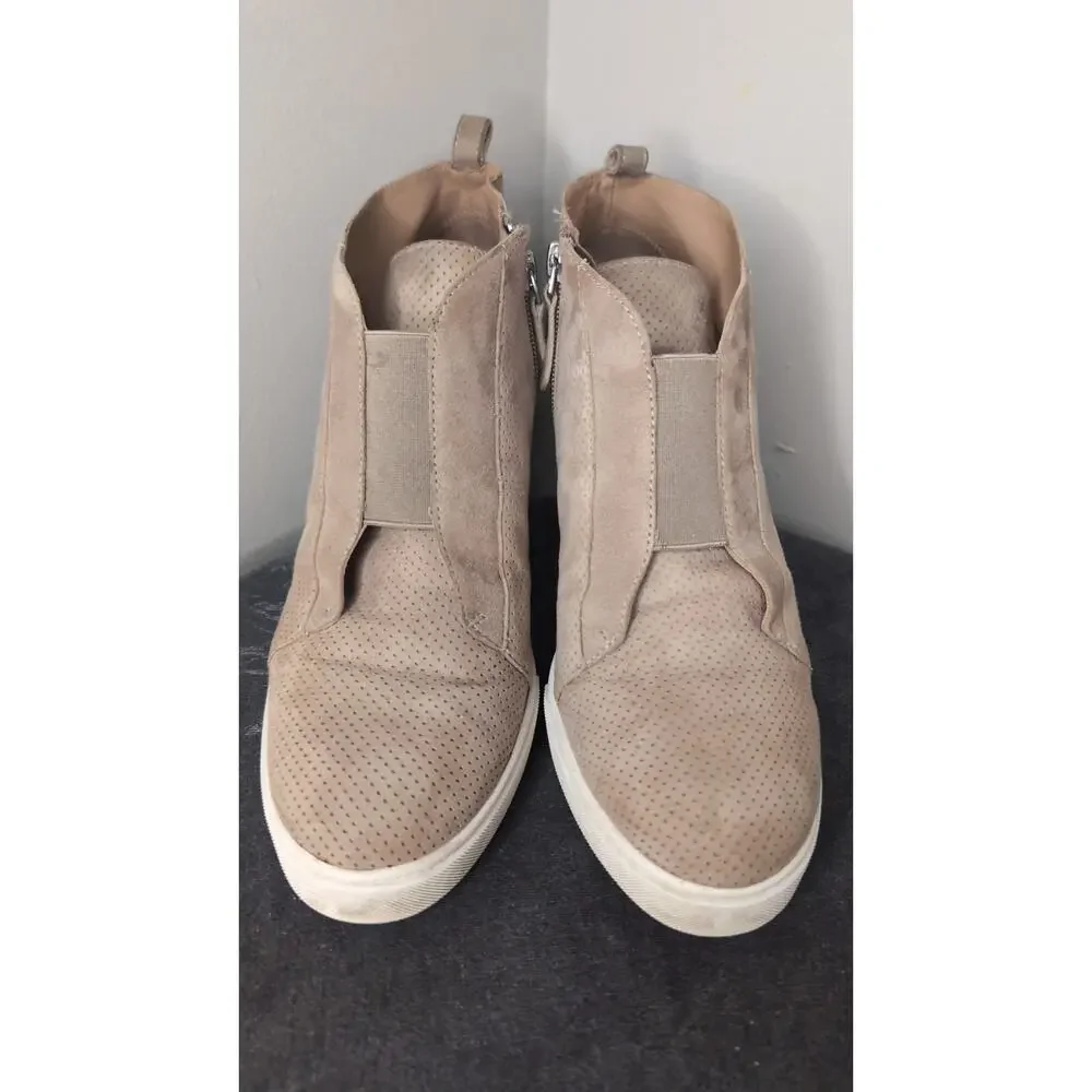 Linea Paolo Felicia Suede Wedge Sneaker Booties | Size 9